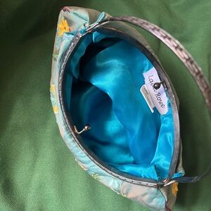 LAILA ROWE-VINTAGE EVENING CLUTCH/PURSE with ajustable HANDLE